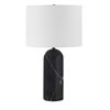Image 1 : Renwil - "Tyne", Designed by Jennifer Attie. Luxury Matte Black Marble Table Lamp, 25". Retail Value