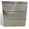 Image 1 : Grey 3-Drawer Metal Cabinet, from Movie Set Dec "Doctor"