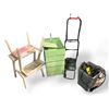 Image 1 : Misc. Movie Set Dec "Alert" Accessories - includes Step Ladders/ Green Cart/Office Chair & More