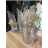 Image 5 : Group of Misc. Decor - includes Glass Vases/30" Black Vase & More