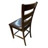 Image 3 : Set of 4 High Bar Brown Leather Country Farm Chairs