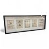 Image 1 : Wooden Framed Leonardo Da Vinci Drawing Print - approx. 41" x 16"