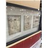 Image 2 : Wooden Framed Leonardo Da Vinci Drawing Print - approx. 41" x 16"