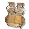 Image 1 : Vintage Seating Furniture Set - includes a Butler Tray Coffee Table & 2 Assorted Chairs
