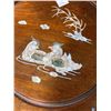 Image 4 : Vintage Group of 6 Chinese Inlaid Round Wood Drum Side Tables