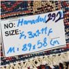 Image 2 : AUTHENTIC HAND-MADE Persian Rug Hamadul - 3" x 7" ft