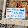 Image 2 : AUTHENTIC HAND-MADE Persian Rug Tabriz - 4.7" x 2.7" ft