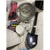 Image 4 : Misc. Group Lot includes First Aid Kit/ Portable Mini Shovel & Misc. Hardware