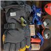 Image 2 : Camping Group Lot - includes a Portable LED Lamp/Gloves/Tie Boss Ropes & More