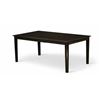 Image 1 : Henley Modern Kitchen Table - a Rectangle Dining Table Top with Butterfly Leaf, Cappuccino - 72"x 42