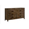 Image 1 : Picket House Furnishings Chestnut Wren 6-Drawer Dresser - 62" x 16" x 36". R.V. $579.99