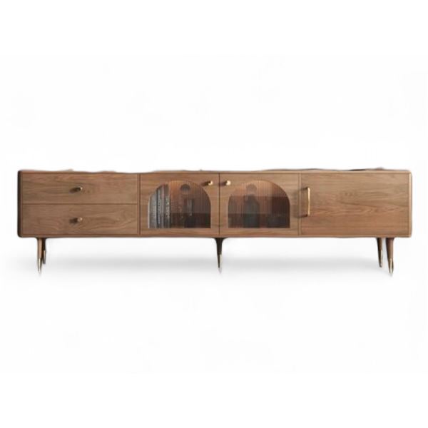 Jasiway Modern TV Stand with Solid Wood Feet - approx. 79" x 16" x 20". R.V. $1,059.99