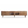 Image 1 : Jasiway Modern TV Stand with Solid Wood Feet - approx. 79" x 16" x 20". R.V. $1,059.99