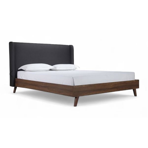 Topline Home Furnishings Queen Platform Bed with Upholstered Headboard - R.V. $889.99 (x3 Boxes)