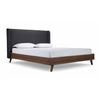Image 1 : Topline Home Furnishings Queen Platform Bed with Upholstered Headboard - R.V. $889.99 (x3 Boxes)