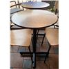 Image 2 : Group of 2 bistro sets - includes 2 tables & 4 chairs