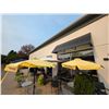 Image 8 : Group of 5 outdoor umbrellas - one triple umbrella