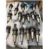 Image 2 : Large group of assorted CNC Tool Holders w/cutters & drilling for CNC/Milling machines