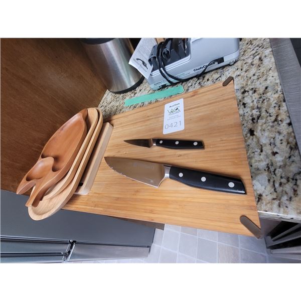 2 Man Henkels & Chopping Boards. apA