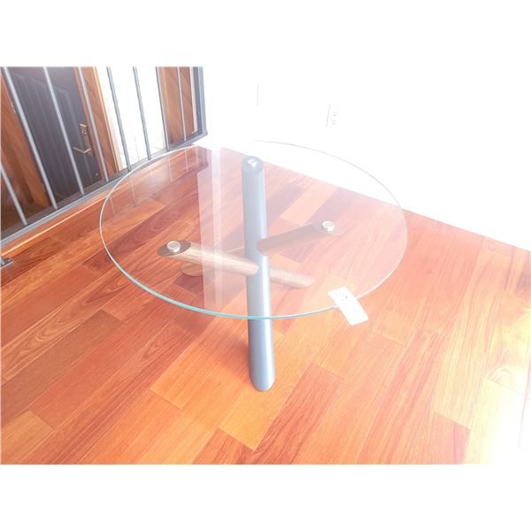 Round Glass Coffee Table C