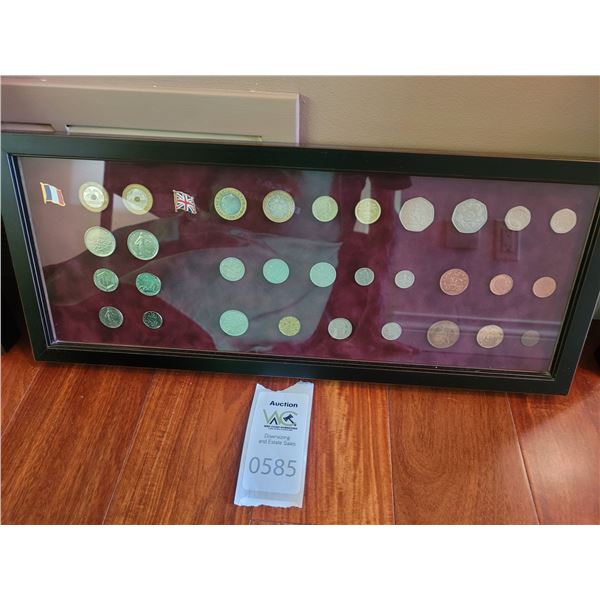 Framed Foreign Coins A