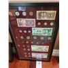 Image 1 : Framed Foreign Coins A