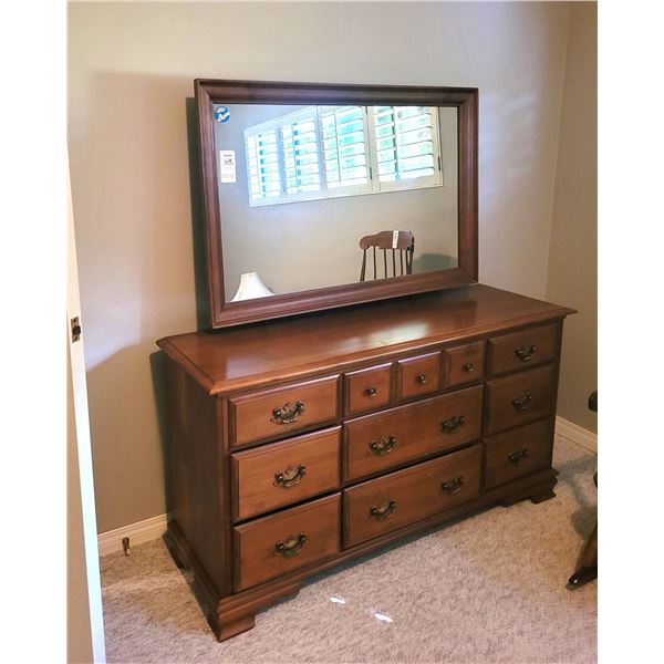 Vilas Maple Dresser & Mirror C