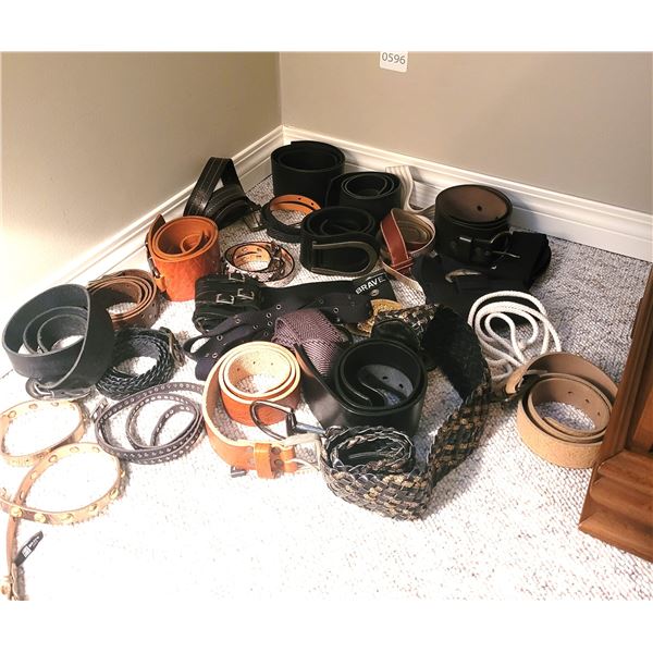 Ladies Leather Belts A