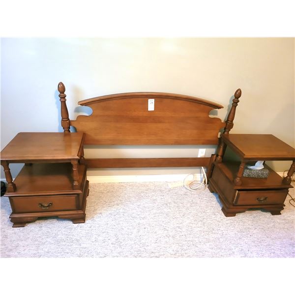 Vilas Maple Head Board & Night Stands C