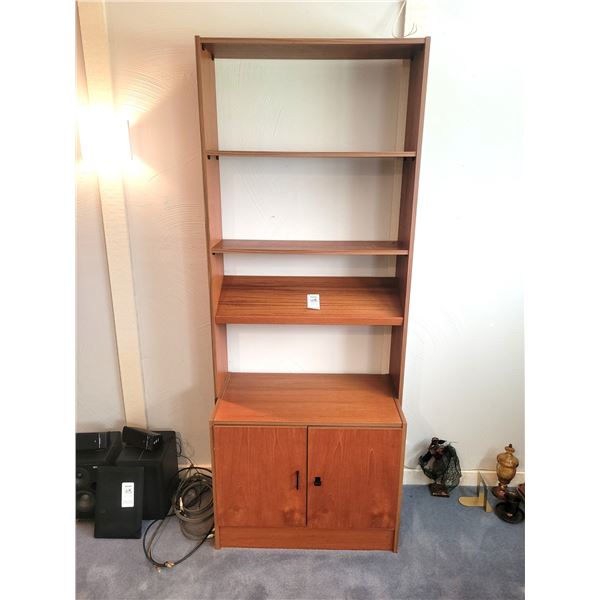 Mid Century Modern Teak Book Cabinet C
