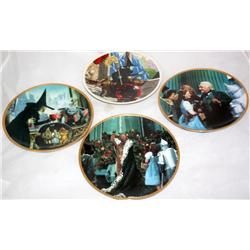 4 Collectible Wizard of Oz Plates