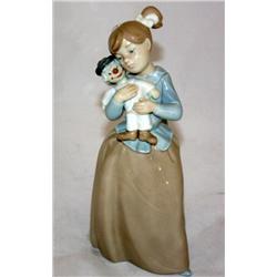 LLADRO of Girl with  a Doll