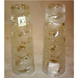 JG Durand French Crystal Candle Holders