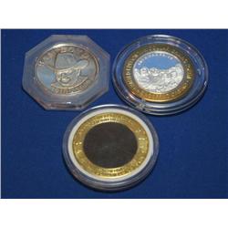Three Casino Limited Edition Gaming Tokens