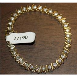 14k Gold Diamond Tennis Bracelet