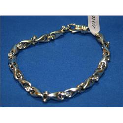 14k White Gold Diamond Bracelet