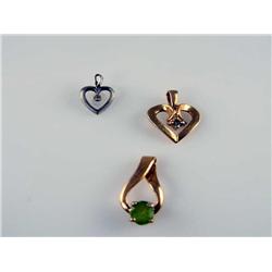 1.00Ctw Diamond - Peridot Pendant