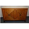 Image 1 : LHB Wooden 2-Door Cabinet w/ Interior Shelving & Stone Top 54" x 15" x 37"H