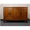 Image 2 : LHB Wooden 2-Door Cabinet w/ Interior Shelving & Stone Top 54" x 15" x 37"H