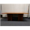 Image 2 : Wooden Table w/ Tri-Panel Base 79" x 39" x 29"H