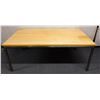 Image 1 : Wooden Table w/ Metal Legs 72" x 26" x 29"H