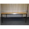 Image 2 : Wooden Table w/ Metal Legs 72" x 26" x 29"H
