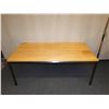 Image 3 : Wooden Table w/ Metal Legs 72" x 26" x 29"H