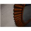 Image 8 : Large Round Wooden Wall Mirror w/ Slatted Design 45" Dia