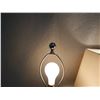 Image 3 : Qty 2 Blue Ceramic Table Lamp Bases w/ 1 Shade 7" x 26.5"H (w/ shade)
