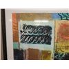 Image 2 : Large Abstract Water Factory #2 Artwork Signed by Artist P. Gallagher, 51" x 48" Framed & Matted