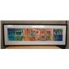 Image 1 : Very Large Abstract Old Game, New Players Hawaii, Signed by Artist P. Gallagher 99" x 34.5"