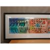 Image 2 : Very Large Abstract Old Game, New Players Hawaii, Signed by Artist P. Gallagher 99" x 34.5"