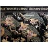 Image 8 : Large Black Lacquered Asian Cabinet w/ Elaborate Mother of Pearl Overlay Accents 120"x29"x78"H