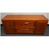 Image 1 : Wood Laminate Office Cabinet w/ 2 Drawers (1 handle broken) 63" x 20" x 29"H